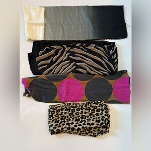 Set of Stylish Scarves in Various Patterns